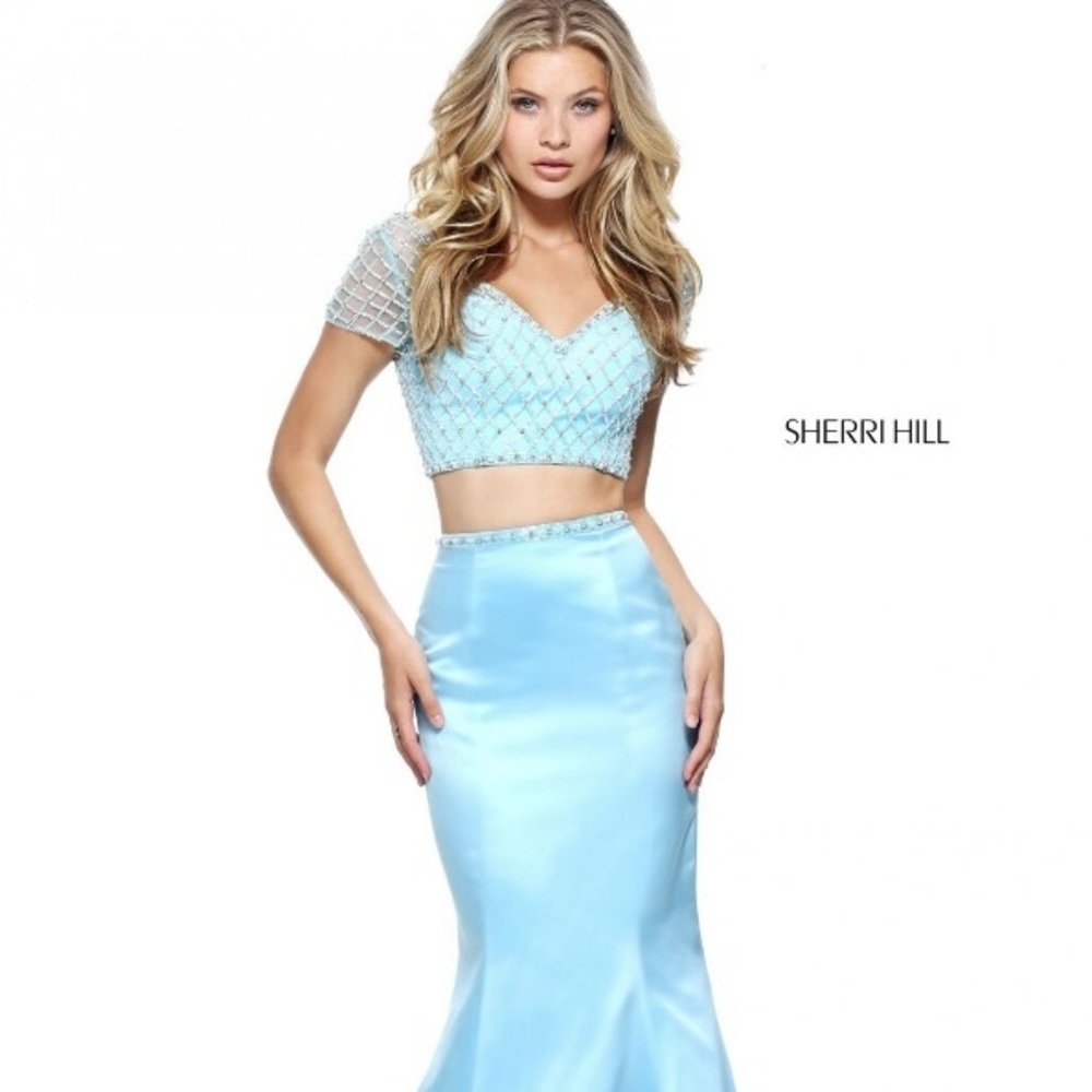 Sherri Hill Baby Blue Gown